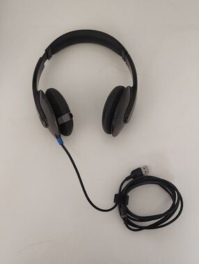 Logitech H540 Black Wired Over-Ear Headset with USB Connection